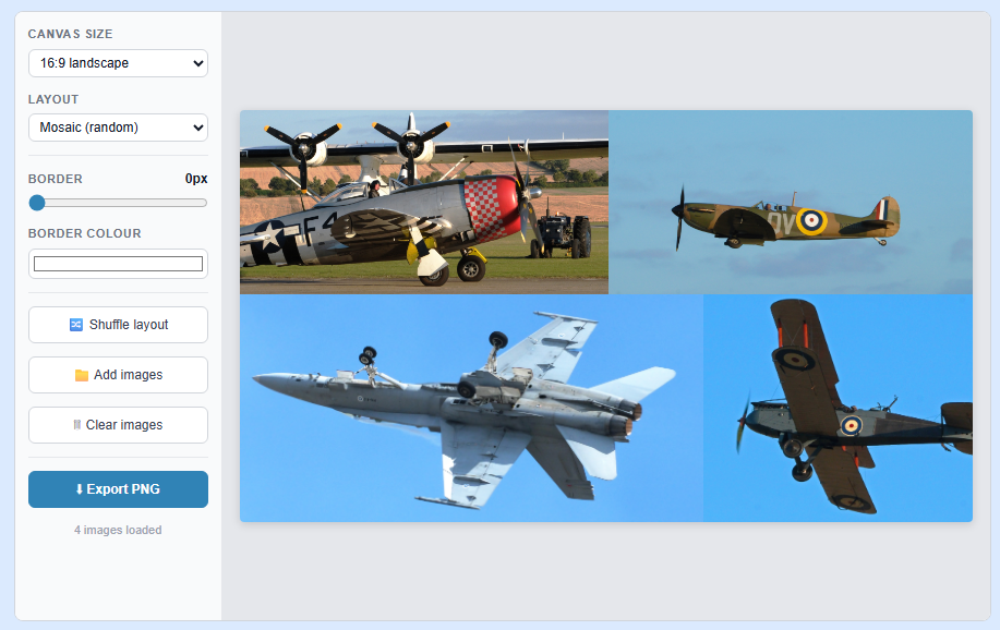 Preview of Photo Collage Maker Generator tool